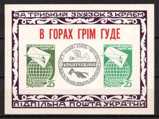 1961 For Lasting Connection with the Region Block Sheet (Only 500 Issued, MNH)