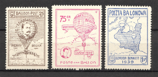 1939 Ukraine Poland Lviv Ballon Post (MNH)