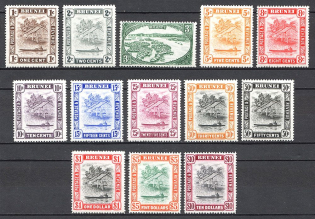 1947-51 Brunei British Empire Perf. 14 CV 120 GBP