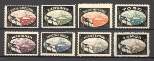 1920 Germany Lost Colonies Propaganda Stamps