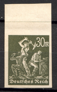 Germany Hyperinflation 30 Mark (Imperforated, Probe, Proof, MNH)