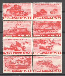 Germany Tanks of the Allies of WWII Block (MNH)