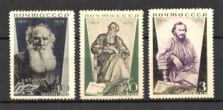 1935 USSR The 25th Anniversary of Leo Tolstoys Death (Full Set)