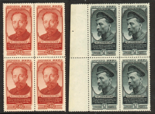 1951 Dzerzhinski Blocks of Four (Full Set, MNH)