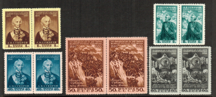 1950 USSR 50th Anniversary of the Death of Suvorov Pairs (Full Set, MNH)