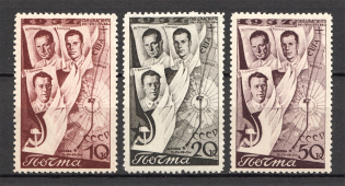 1938 USSR Trans-Polar Flight Moscow - San-Jacinto (Full Set, MNH)