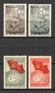 1938 USSR Of the Soviet Drift Station `North Pole-1` (Full Set, MNH/MVLH)