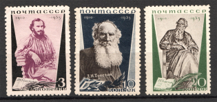 1935 USSR The 25th Anniversary of Leo Tolstoys Death (Full Set, MNH)