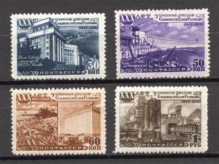1948 USSR 30th Anniversary of the Ukrainian SSR (Full Set, MNH)
