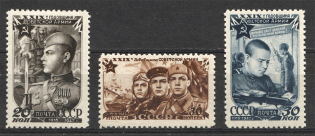 1947 USSR 29th Anniversary of the Soviet Army (Perf, Full Set, MNH/MVLH)