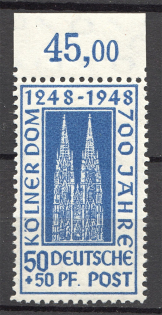 1948 Germany British and American Zones (Dot after 'Pf', MNH)