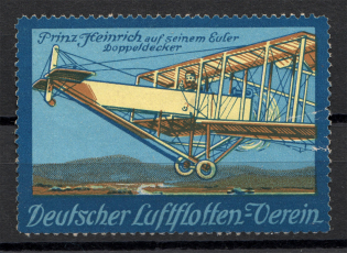 Geman Airmail Airpost Label