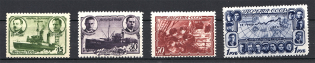 1940 USSR The Polar Drift of the Ice Breaker `Georgy Sedov` (Full Set, MNH)