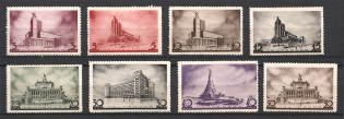 1937 The First Congress of Soviet Architetects (Full Set, MNH)
