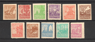 1946 Germany Soviet Zone of Occupation (Full Set, Grey Paper, CV $35, MNH)