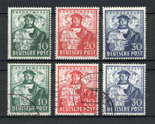 1949 Germany British and American Zones (CV $30, Full Sets, MNH/Cancelled)