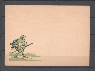 1947 Munich Plast Scout Organization Jamboree in Musso Postcard Card