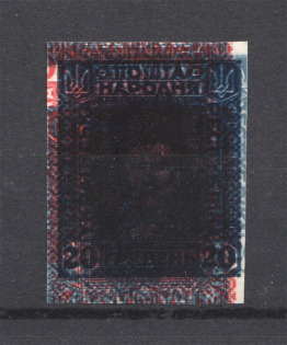 1920 Ukrainian People's Republic (Multiple Two Sides Printing, Print Error, MNH)