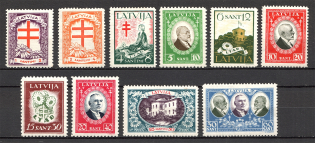1930 Latvia (CV $30, Full Set)