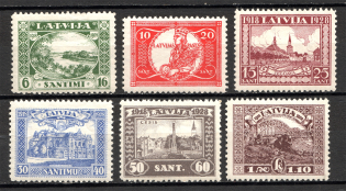 1928 Latvia (CV $30, Perf, Full Set, MNH)
