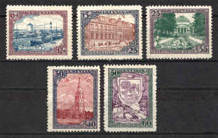 1925 Latvia (CV $40, Full Set, MNH/MLH)