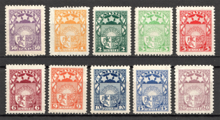 1921-22 Latvia (CV $45, Full Set, MNH/MH)