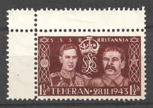 1943 Germany Third Reich Anti-Allies Propaganda Stalin Juden Star (MNH)