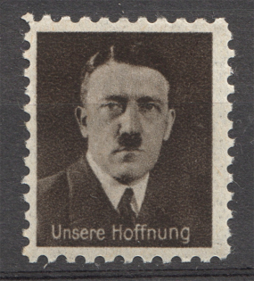 Germany Third Reich Hitler Propaganda Stamp 'Our Hope', 'Unsere Hoffnung' (MNH)
