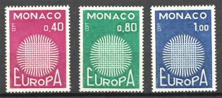 1970 Monaco (CV $10, Full Set, MNH)