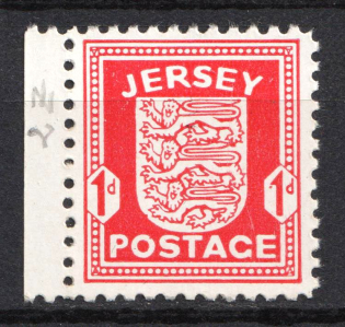 1941 1d Jersey, German Occupation, Germany (Mi. 2 z, Margin, CV $100, MNH)