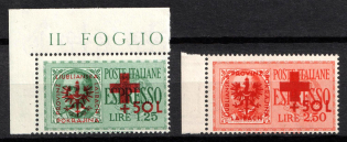 1944 Ljubljana, German Occupation, Germany (Mi. 29 - 30, Full Set, Signed, Margin, CV $160)