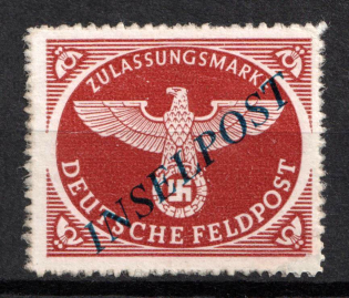 1944 Military Mail 'INSELPOST', Germany (Mi. 10 B b I, Signed, CV $70, MNH)