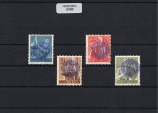 1945 FREDERSDORF Local Issue 3pf - 12pf, Germany (MNH)