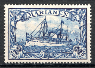 1901 Mariana Islands German Colony 2 Mark