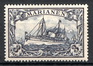 1901 Mariana Islands German Colony 3 Mark