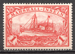 1901 Marshall Islands German Colony 1 Mark