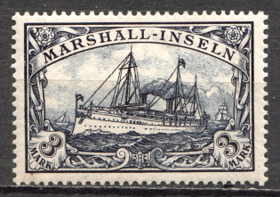 1901 Marshall Islands German Colony 3 Mark