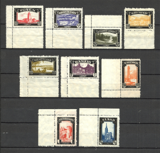 1920 Germany Lost Colonies Propaganda Stamps (MNH)
