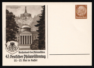 1935 '43rd German Philatelists' Convention', Propaganda Postcard, Third Reich Nazi Germany