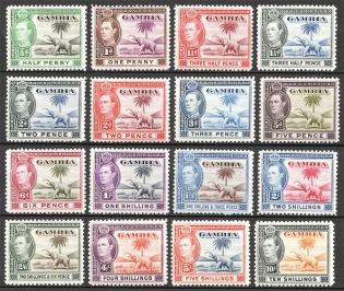 1938-46 Gambia British Empire CV 130 GBP (Full Set)