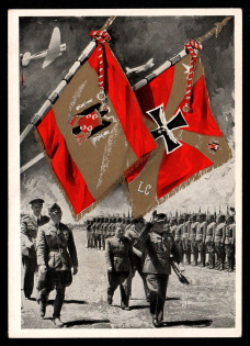 1939 'Homecoming of the German Legion', Propaganda Postcard, Third Reich Nazi Germany