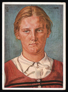 1938 'BDM leader from Karnten', Propaganda Postcard, Third Reich Nazi Germany