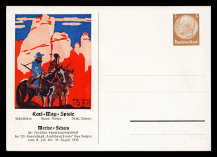 1938 'Advertising show of the German Collectors' Association', Propaganda Postcard, Third Reich Nazi Germany