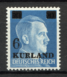 1945 Germany Occupation of Kurland 6 on 20 Pf (MNH)