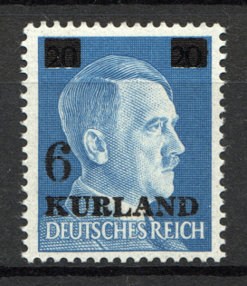 1945 Germany Occupation of Kurland (Broken `6`, CV $110, MNH)