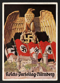 1940 'Hans Friedmann Munich. Reich Party Congress Nuremberg', Propaganda Postcard, Third Reich Nazi Germany