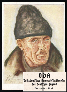 1941 Scarce Hitler's Youth 'Farmer Jakob Knecht', Propaganda Postcard, Third Reich Nazi Germany