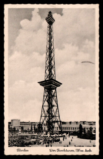 1942 'Berlin - the radio tower', Propaganda Postcard, Third Reich Nazi Germany