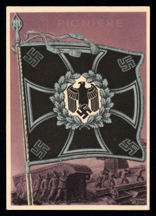 1933-1945 'Flag of the Pioneers', Propaganda Postcard, Third Reich Nazi Germany