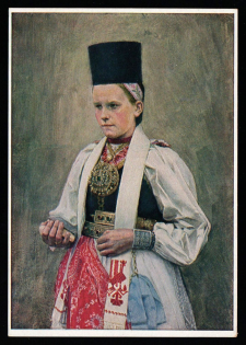 1933-1945 'Bride from Stolzenburg', Propaganda Postcard, Third Reich Nazi Germany